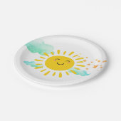 Assiettes En Carton Bonne Sunshine fête d'anniversaire (Angle)