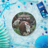 Assiettes En Carton Bonne vache d'anniversaire ! (Fête)