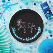 Assiettes En Carton Bonnes Fêtes - Oie électrique (Fête)