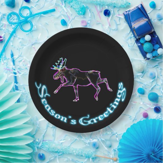 Assiettes En Carton Bonnes Fêtes - Oie électrique (Fête)