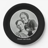 Assiettes En Carton Bonnie et Clyde (Devant)