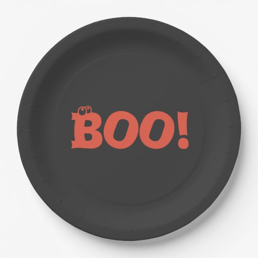 Assiettes En Carton Boo ! (Devant)