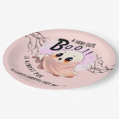 Assiettes En Carton Boo Baby shower Halloween Pink thème mignonne fête (Angle)