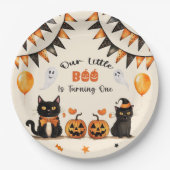 Assiettes En Carton Boo Black Cat Halloween Party Turc Un (Devant)