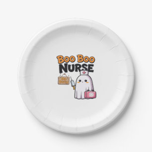 Assiettes En Carton Boo Boo Infirmière En Service Classique T-Shirt