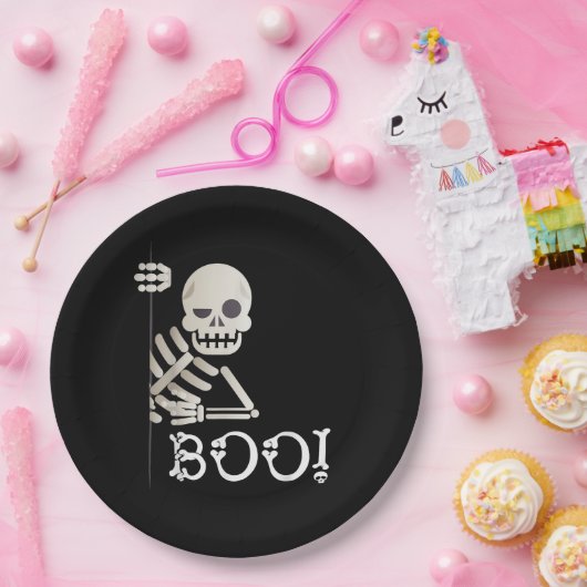 Assiettes En Carton Boo ! Cute Masquer Peekaboo Effrayant Enfants Hall (Fête)