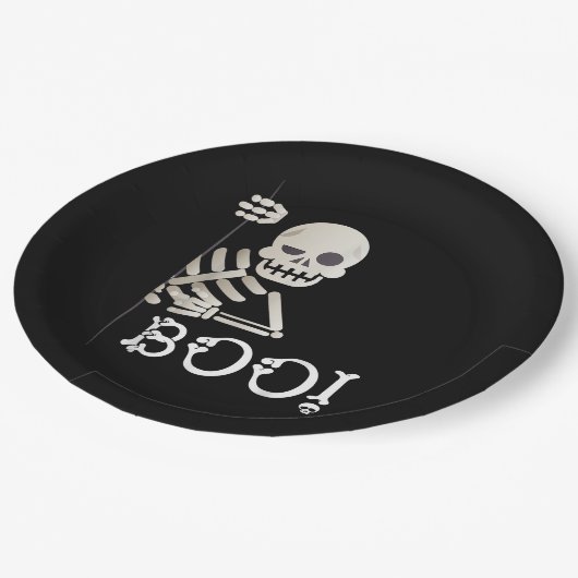 Assiettes En Carton Boo ! Cute Masquer Peekaboo Effrayant Enfants Hall (Angle)