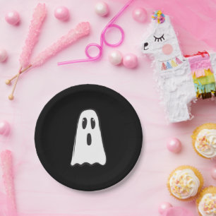 Assiettes En Carton BOO ! Déguisement de fantôme mignon et effrayant p