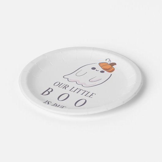 Assiettes En Carton Boo est due fantôme plaques citrouilles (Angle)