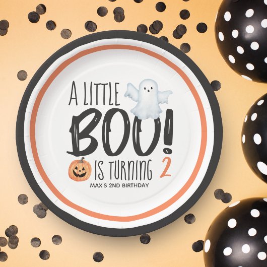 Assiettes En Carton Boo Ghost Jack O'Lantern Anniversaire de enfant d'