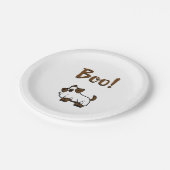 Assiettes En Carton Boo Halloween (Angle)