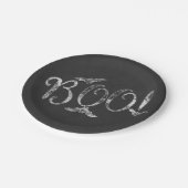 Assiettes En Carton BOO ! Halloween Chalkboard Chalk Fête (Angle)