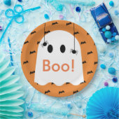 Assiettes En Carton Boo ! Halloween Fantôme et chauves-souris Plaque e (Fête)
