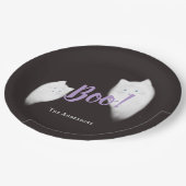 Assiettes En Carton Boo ! Halloween Ghost Chat mignonne Noir (Angle)
