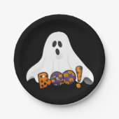Assiettes En Carton BOO Halloween Ghost Party (Devant)