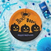 Assiettes En Carton Boo ! Ooooh ! Joyeux Halloween ! (Fête)