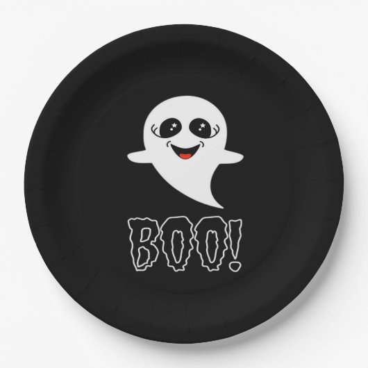 Assiettes En Carton Boo ! Petite Halloween Par Lucas (Devant)