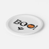 Assiettes En Carton Boo ! Plaque en papier d'Halloween (Angle)