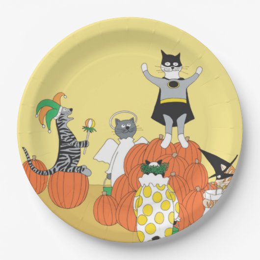 Assiettes En Carton BOO ! Plaques de fête d'Halloween (Devant)