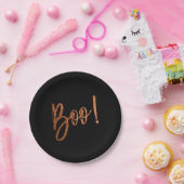 Assiettes En Carton Boo ! Plaques Halloween modernes (Fête)