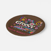 Assiettes En Carton Boogie d'anniversaire Retro Disco sur mesure 70's  (Angle)