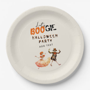 Assiettes En Carton BOOGIE Squelette Jour De La Mort Affiche de bienve