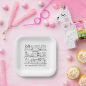 Assiettes En Carton Book Club Event Personalized (Fête)