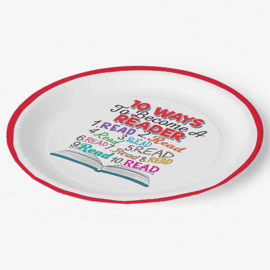 Assiettes En Carton Book Lover 10 Ways to Become a Reader (Angle)