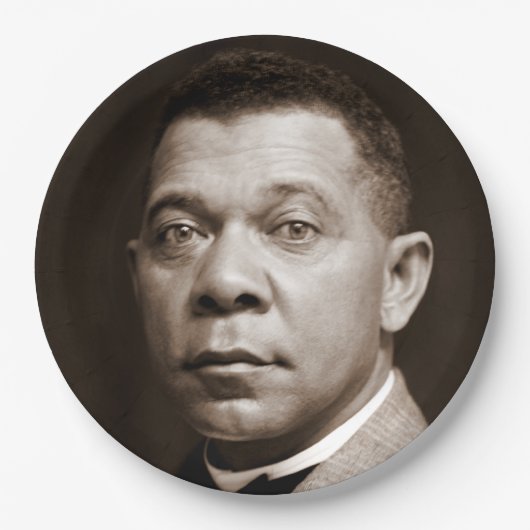 Assiettes En Carton Booker Washington : African American Educator (Devant)