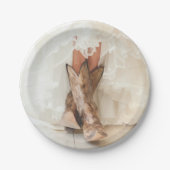 Assiettes En Carton Boots & Bubbly Texas Bride à Boots Bridal Shower (Devant)