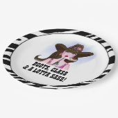 ASSIETTES EN CARTON "BOOTS, CLASS & A LOTTA SASS !" (Angle)