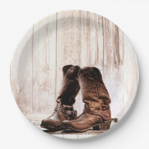Assiettes En Carton Boots de plaque de papier rond de 9" Pays Russe Ou