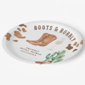 Assiettes En Carton Boots Occidentaux et douche bulle (Angle)