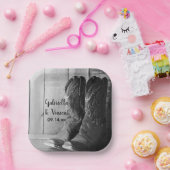 Assiettes En Carton Boots rustiques Cowboy Pays Mariage occidental (Fête)