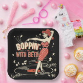 Assiettes En Carton Boppin' Avec plaque Beth (Fête)