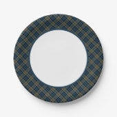 Assiettes En Carton Bordure Clan Colquhoun et Calhoun Tartan (Devant)