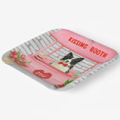 Assiettes En Carton Bordure Collie Chien Saint Valentin Baiser Booth (Angulaire)