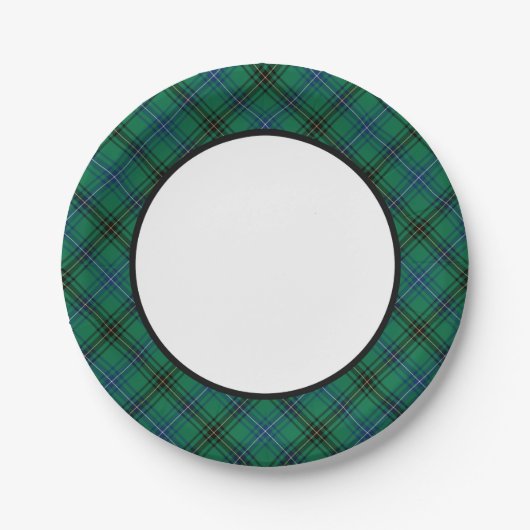 Assiettes En Carton Bordure de Clan Henderson Tartan (Devant)