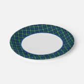 Assiettes En Carton Bordure de Clan Lamont Tartan (Angle)
