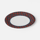 Assiettes En Carton Bordure de MacPherson Clan Tartan (Angle)