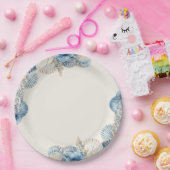Assiettes En Carton Bordure élégante de coquillages (Fête)