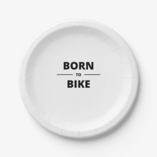 ASSIETTES EN CARTON BORN TO BIKE