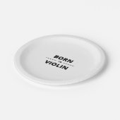 ASSIETTES EN CARTON BORN TO VIOLIN (Angle)