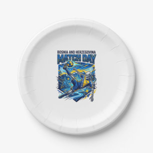 Assiettes En Carton Bosnie-Herzégovine Match Day Skeleton Striker 