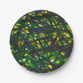 Assiettes En Carton Bosquet vert II (Devant)