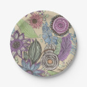 Assiettes En Carton Botanical Bliss (Devant)