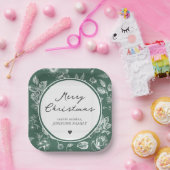 Assiettes En Carton Botanical Christmas (Fête)