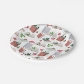 Assiettes En Carton Botanique Livres & Bibliothèque Motif de lecture (Angle)