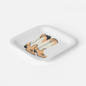 Assiettes En Carton Botte de cowboy Brown (Angulaire)