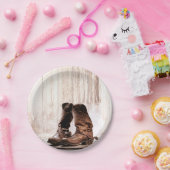 Assiettes En Carton Botte de plaque de papier rond de 7 po Pays Ouest (Fête)